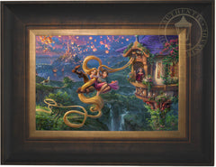Disney Tangled Up In Love Wall Art by Thomas Kinkade Studios Canvas Gallery Wrap 8" x 10" Unframed