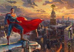 Superman™ - Protector of Metropolis Wall Art by Thomas Kinkade Studios Canvas Gallery Wrap 10" x 14" Unframed