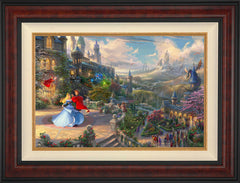 Disney Sleeping Beauty Dancing in the Enchanted Light Wall Art by Thomas Kinkade Studios Jewel Edition Canvas 18" x 27" Gallery Burl