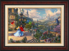 Disney Sleeping Beauty Dancing in the Enchanted Light Wall Art by Thomas Kinkade Studios Jewel Edition Canvas 24" x 36" Gallery Burl