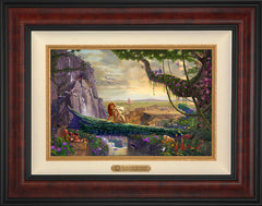 Disney The Lion King - Return to Pride Rock Wall Art by Thomas Kinkade Studios Estate Edition Canvas 12" x 18" Gallery Burl