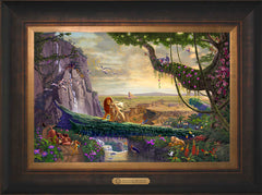 Disney The Lion King - Return to Pride Rock Wall Art by Thomas Kinkade Studios Estate Edition Canvas 12" x 18" Estate Bronze
