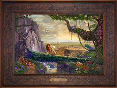 Disney The Lion King - Return to Pride Rock Wall Art by Thomas Kinkade Studios Estate Edition Canvas 12" x 18" Gallery Bronze