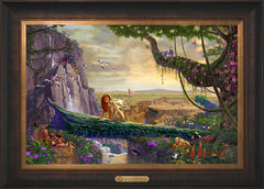 Disney The Lion King - Return to Pride Rock Wall Art by Thomas Kinkade Studios Estate Edition Canvas 18" x 27" Estate Bronze