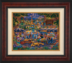 Mickey and Friends Paint in Paris Wall Art by Eric Dowdle Standard Number Canvas 16" x 20" Gallery Burl