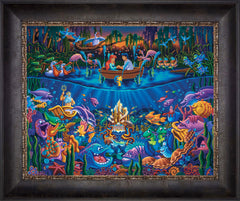 Little Mermaid - Part of Your World Wall Art by Eric Dowdle Standard Number Canvas 16" x 20" Cabernet