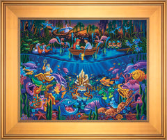 Little Mermaid - Part of Your World Wall Art by Eric Dowdle Standard Number Canvas 16" x 20" Gallery Gold