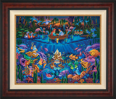 Little Mermaid - Part of Your World Wall Art by Eric Dowdle Standard Number Canvas 24" x 30" Gallery Burl