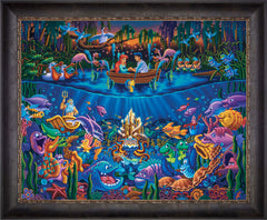 Little Mermaid - Part of Your World Wall Art by Eric Dowdle Standard Number Canvas 24" x 30" Cabernet