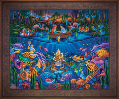 Little Mermaid - Part of Your World Wall Art by Eric Dowdle Standard Number Canvas 24" x 30" Gallery Bronze