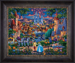 Cinderella's Enchanted Evening Wall Art by Eric Dowdle Standard Number Canvas 16" x 20" Cabernet