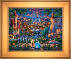 Cinderella's Enchanted Evening Wall Art by Eric Dowdle Standard Number Canvas 16" x 20" Gallery Gold