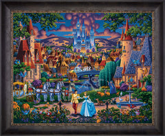 Cinderella's Enchanted Evening Wall Art by Eric Dowdle Standard Number Canvas 24" x 30" Cabernet