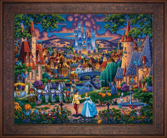 Cinderella's Enchanted Evening Wall Art by Eric Dowdle Standard Number Canvas 24" x 30" Gallery Bronze
