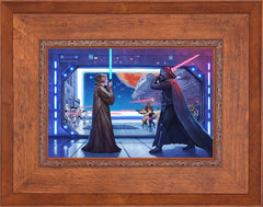 Obi-Wan's™ Final Battle Wall Art by Thomas Kinkade Studios Standard Number Canvas 12" x 18" Rustic Andalucian