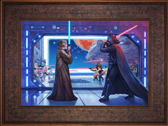 Obi-Wan's™ Final Battle Wall Art by Thomas Kinkade Studios Standard Number Canvas 12" x 18" Gallery Bronze