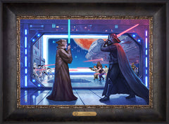Obi-Wan's™ Final Battle Wall Art by Thomas Kinkade Studios Estate Edition Canvas 12" x 18" Cabernet