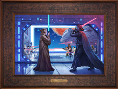Obi-Wan's™ Final Battle Wall Art by Thomas Kinkade Studios Estate Edition Canvas 12" x 18" Gallery Bronze