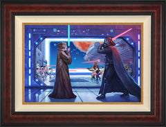 Obi-Wan's™ Final Battle Wall Art by Thomas Kinkade Studios Standard Number Canvas 18" x 27" Gallery Burl