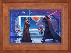 Obi-Wan's™ Final Battle Wall Art by Thomas Kinkade Studios Standard Number Canvas 18" x 27" Rustic Andalucian