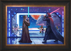 Obi-Wan's™ Final Battle Wall Art by Thomas Kinkade Studios Standard Number Canvas 18" x 27" Estate Bronze