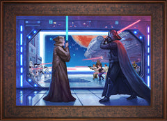 Obi-Wan's™ Final Battle Wall Art by Thomas Kinkade Studios Standard Number Canvas 18" x 27" Gallery Bronze