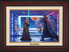 Obi-Wan's™ Final Battle Wall Art by Thomas Kinkade Studios Estate Edition Canvas 18" x 27" Gallery Burl