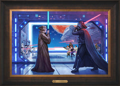 Obi-Wan's™ Final Battle Wall Art by Thomas Kinkade Studios Estate Edition Canvas 18" x 27" Estate Bronze
