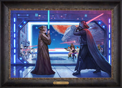 Obi-Wan's™ Final Battle Wall Art by Thomas Kinkade Studios Estate Edition Canvas 18" x 27" Cabernet