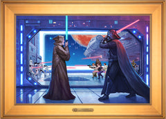 Obi-Wan's™ Final Battle Wall Art by Thomas Kinkade Studios Estate Edition Canvas 18" x 27" Gallery Gold