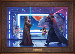 Obi-Wan's™ Final Battle Wall Art by Thomas Kinkade Studios Estate Edition Canvas 18" x 27" Gallery Bronze