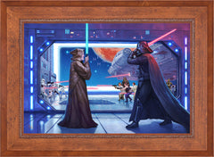 Obi-Wan's™ Final Battle Wall Art by Thomas Kinkade Studios Standard Number Canvas 24" x 36" Rustic Andalucian