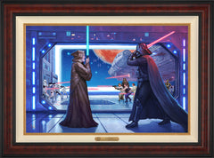 Obi-Wan's™ Final Battle Wall Art by Thomas Kinkade Studios Estate Edition Canvas 24" x 36" Gallery Burl
