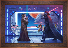Obi-Wan's™ Final Battle Wall Art by Thomas Kinkade Studios Estate Edition Canvas 24" x 36" Gallery Bronze