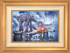 The Battle of Hoth™ Wall Art by Thomas Kinkade Studios Standard Number Canvas 12" x 18" Antique Gold
