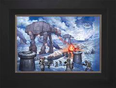 The Battle of Hoth™ Wall Art by Thomas Kinkade Studios Standard Number Canvas 12" x 18" Modern Black