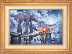 The Battle of Hoth™ Wall Art by Thomas Kinkade Studios Standard Number Canvas 18" x 27" Antique Gold