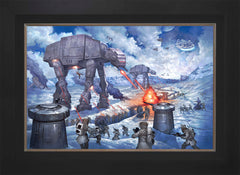 The Battle of Hoth™ Wall Art by Thomas Kinkade Studios Standard Number Canvas 18" x 27" Modern Black