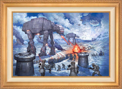 The Battle of Hoth™ Wall Art by Thomas Kinkade Studios Standard Number Canvas 24" x 36" Antique Gold