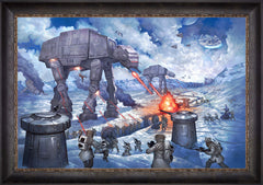 The Battle of Hoth™ Wall Art by Thomas Kinkade Studios Standard Number Canvas 24" x 36" Cabernet