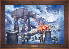 The Battle of Hoth™ Wall Art by Thomas Kinkade Studios Estate Edition Canvas 24" x 36" Gallery Bronze