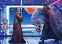 Obi-Wan's™ Final Battle Wall Art by Thomas Kinkade Studios Canvas Gallery Wrap 10" x 14" Unframed