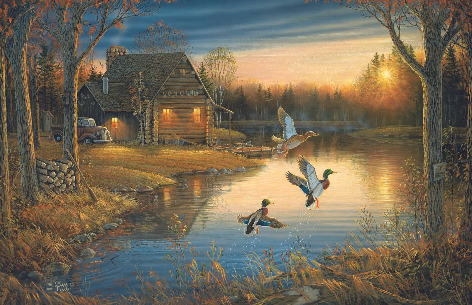 Autumn Retreat Mallards - Sam Timm