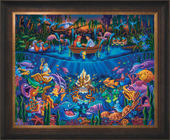 Little Mermaid - Part of Your World Wall Art by Eric Dowdle Standard Number Canvas 24" x 30" Estate Bronze