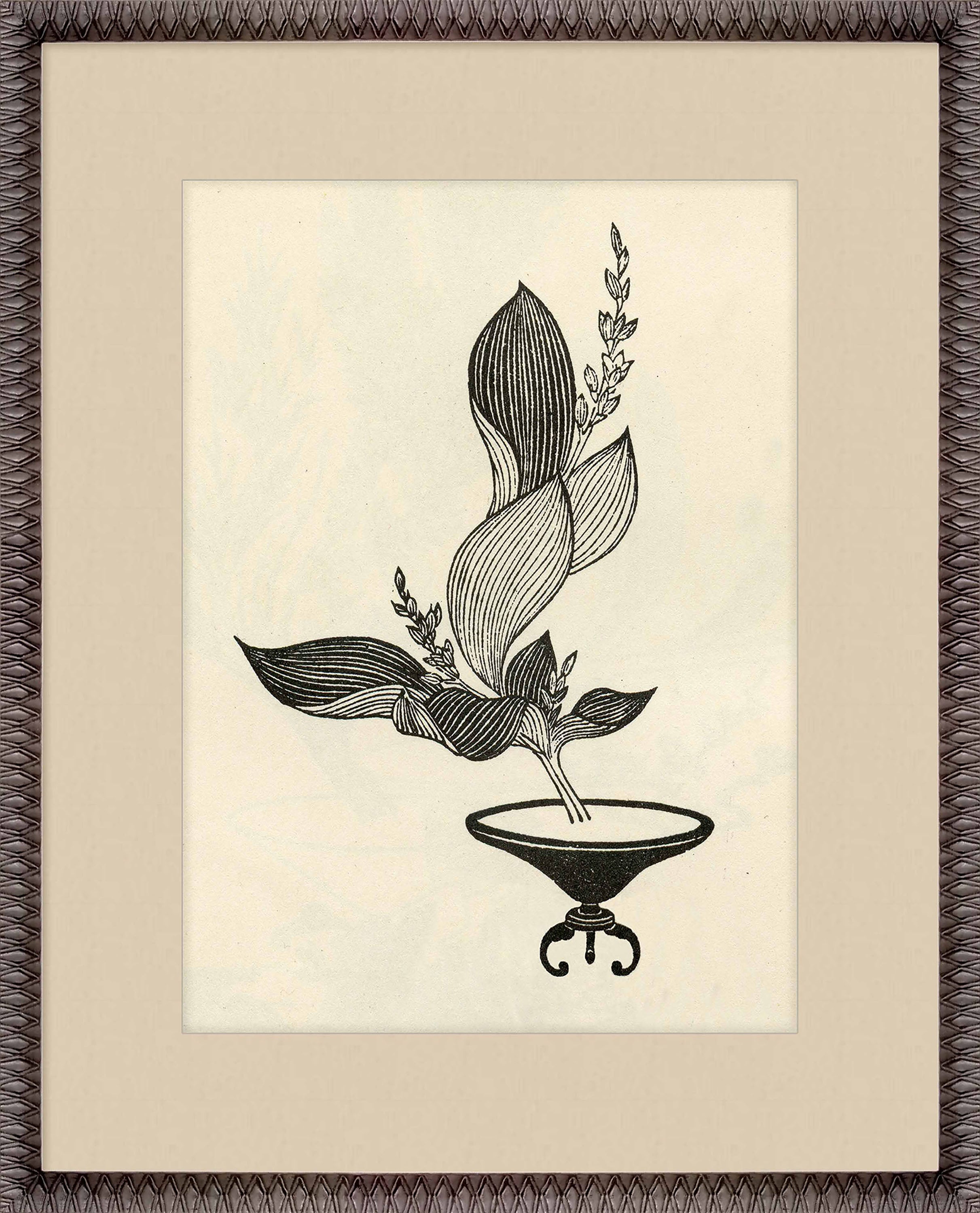 Martha Stewart Perry Street | Modern Botanical: Vessel Study II | Framed Contemporary Botanical Art