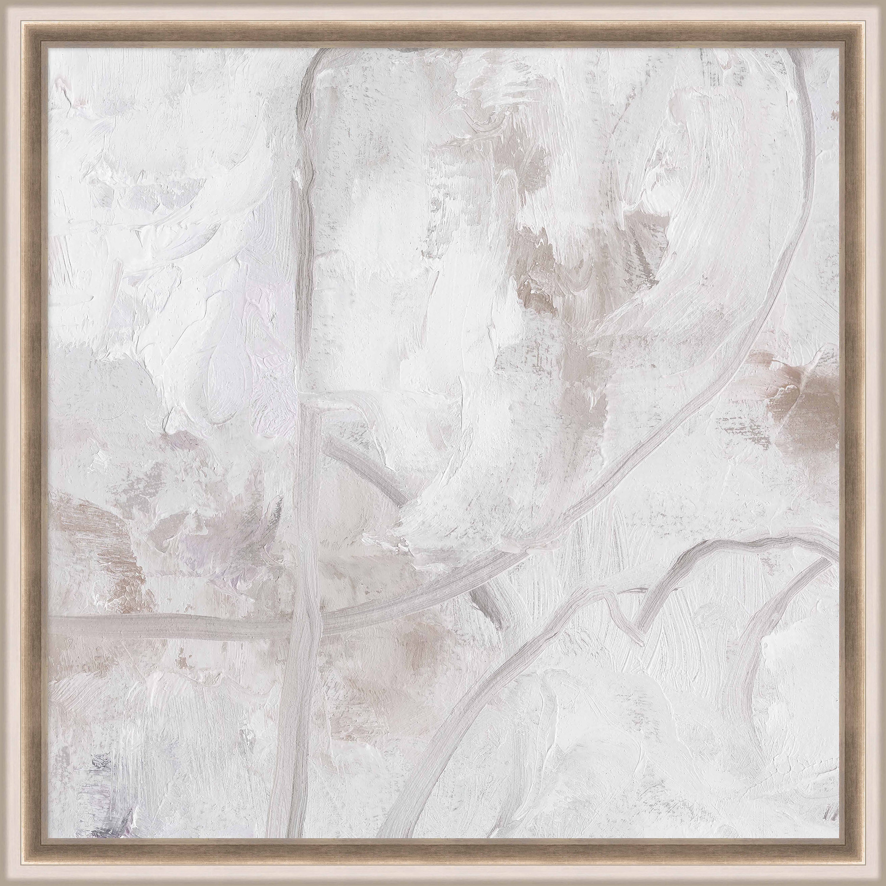 Martha Stewart Perry Street | Modern Abstract: Plaster Study I | Framed Contemporary Textured Wall Art