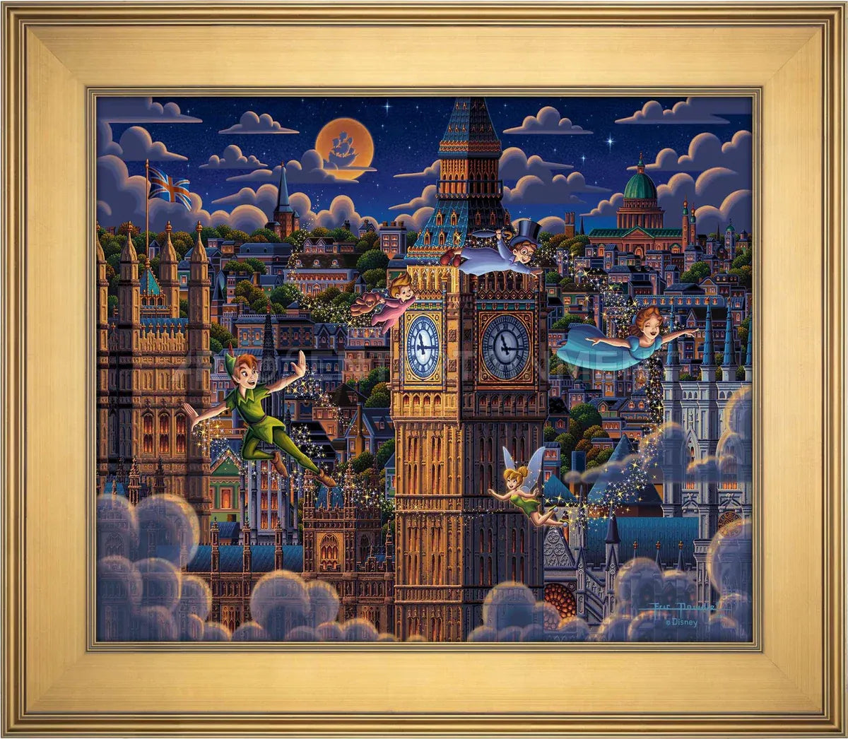 Cityscape painting of Big Ben and London by Eric Dowdle – Puzzle and fine art available from Art Brand Studios