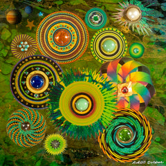Cosmic Energy Wall Art by Robert Swedroe - 14" x 14"