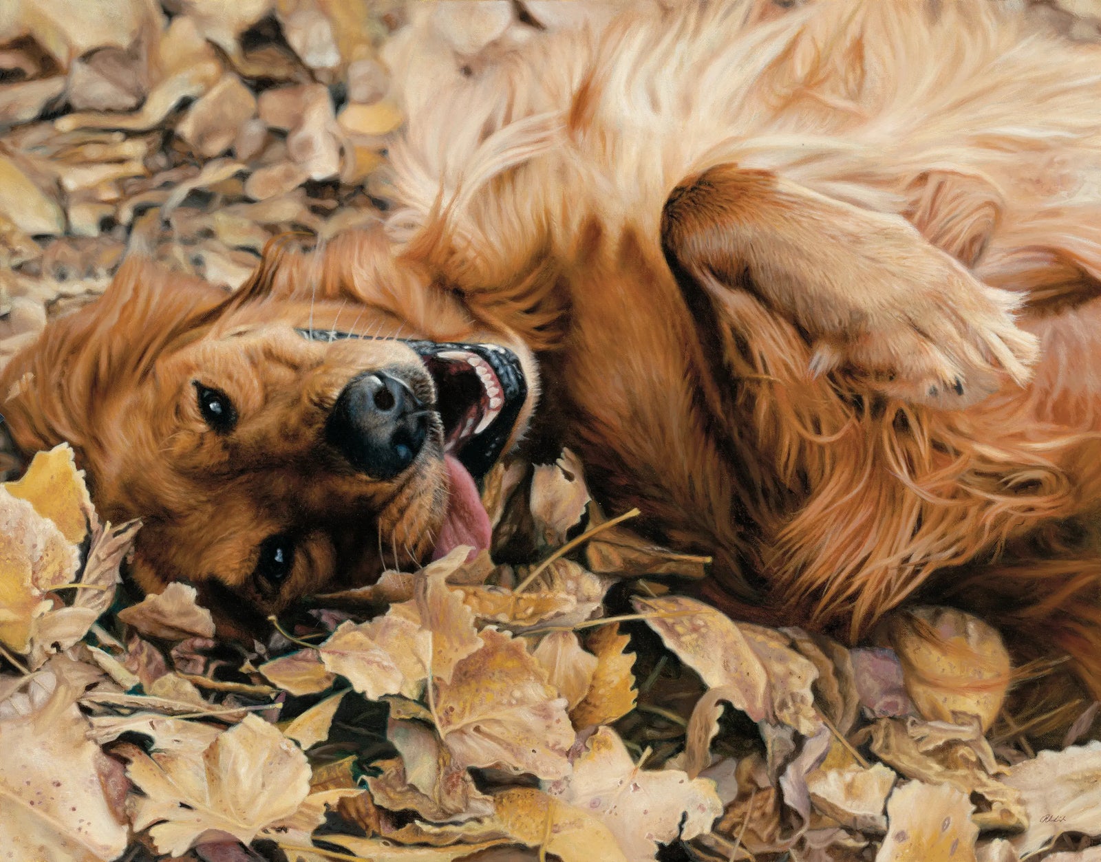 Fall Festival - Golden Retriever - John Aldrich