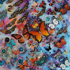 Flight of the Butterflies Wall Art by Robert Swedroe - 14" x 14"